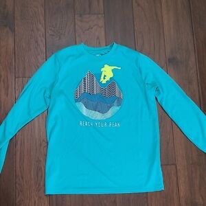 💥3for$12💥 Athletic Works boy's vibrant bluelong-sleeve shirt size XL (14-16)